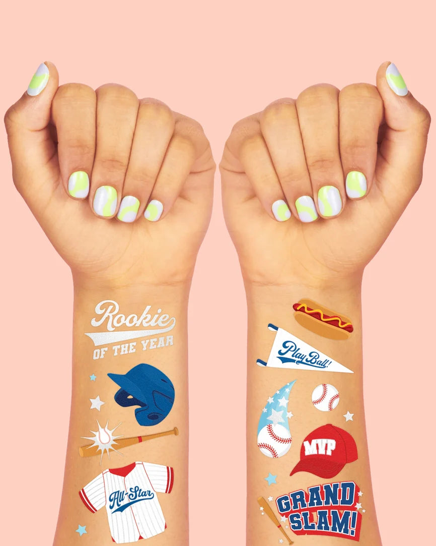 Baseball Temporary Tattoos
