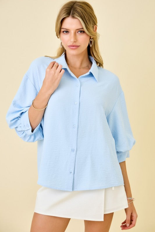Bright Side Button Top