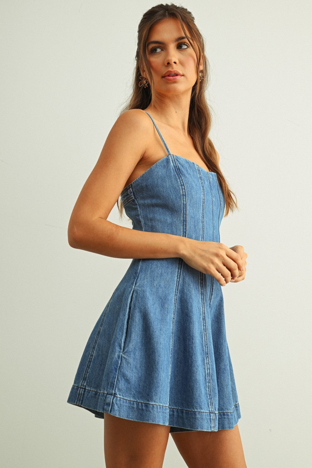 Destiny Denim Romper