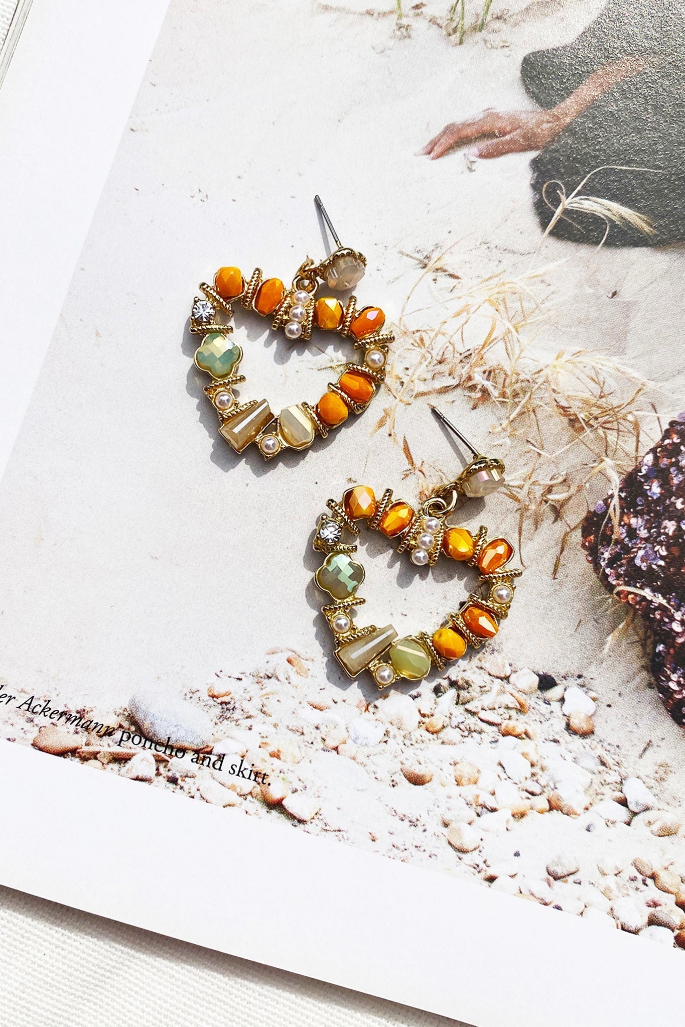 The Moment I Knew Earrings - Orange
